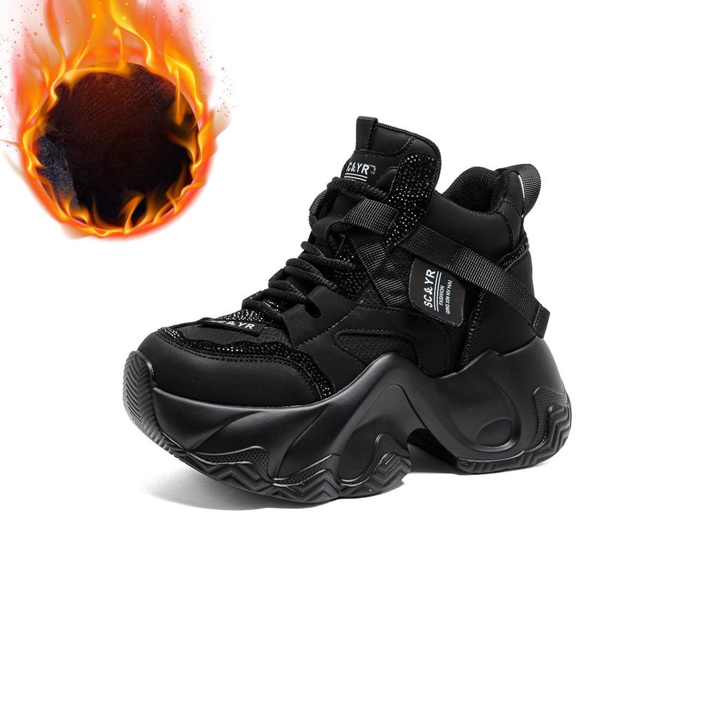 Neue Dad-Schuhe mit dicker Sohle und Innensohlenerhöhung, lässig und vielseitig, modisch für Damen