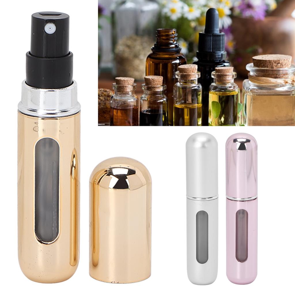 Tragbare Parfümflasche, Zerstäuberflasche zur Flüssigkeitsabgabe für unterwegs, 5 ml
