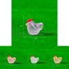 Cute Luminescent Resin Chicken Figurine Garden Ornament In Eight Colors