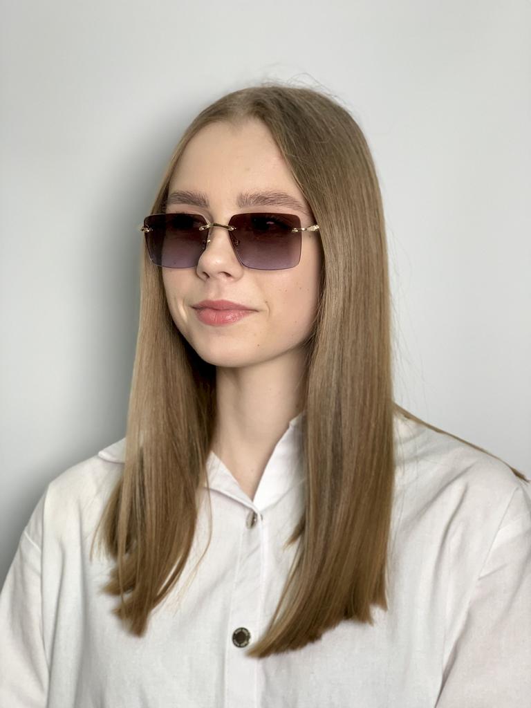 Damesolbriller Rimless Squares Eyewear Mote Outdoor Beach Holiday Solbriller