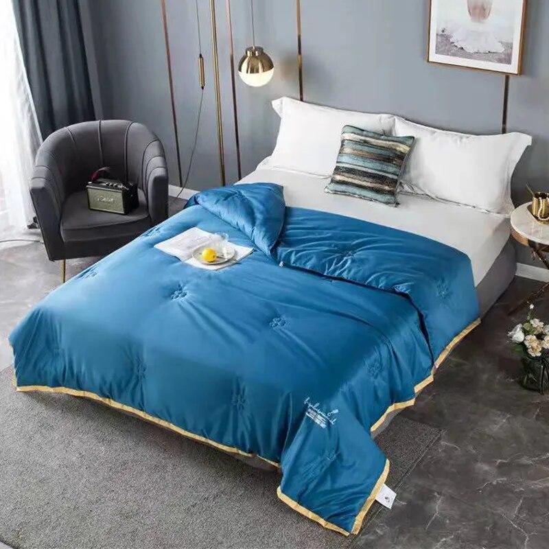 Summer Blanket Quilt Cool Feeling Hyaluronic Acid Skin Beautifying Quilt Washable Twin Queen King Bedding