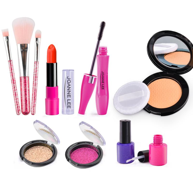 Girls Make Up Toy Set Pretend Play Lipstick Nail Polish Princess Pink Makeup Toys For Girls Dress Up Educational Toys Kids Gifts