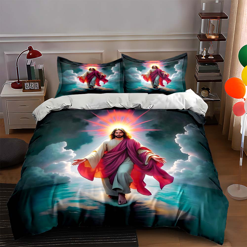 

Radiant divine figure Bedding Duvet cover sets Duvet covers Pillowcases gifts (1 * Duvet Cover 2 * Pillowcases, without duvet insert) 135x200cm