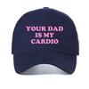 Your Dad Is My Cardio Letter Print Mesh Baseball Cap Funny Casual Breathable Trucker Hat Summer Women Men Outdoor Sport Caps