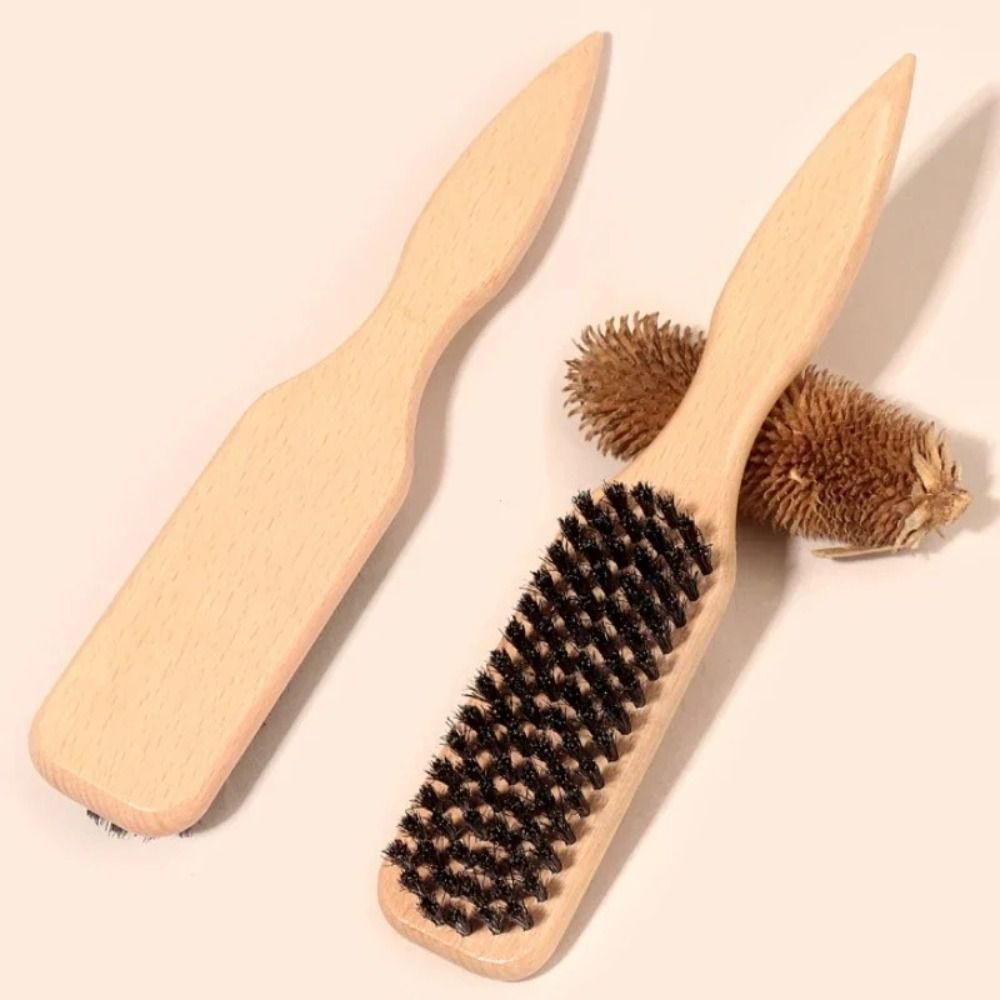 Smooth Finish Boar Bristle Hair Brush Backcombing Design Bun Smoothing Brush  Styling Tool