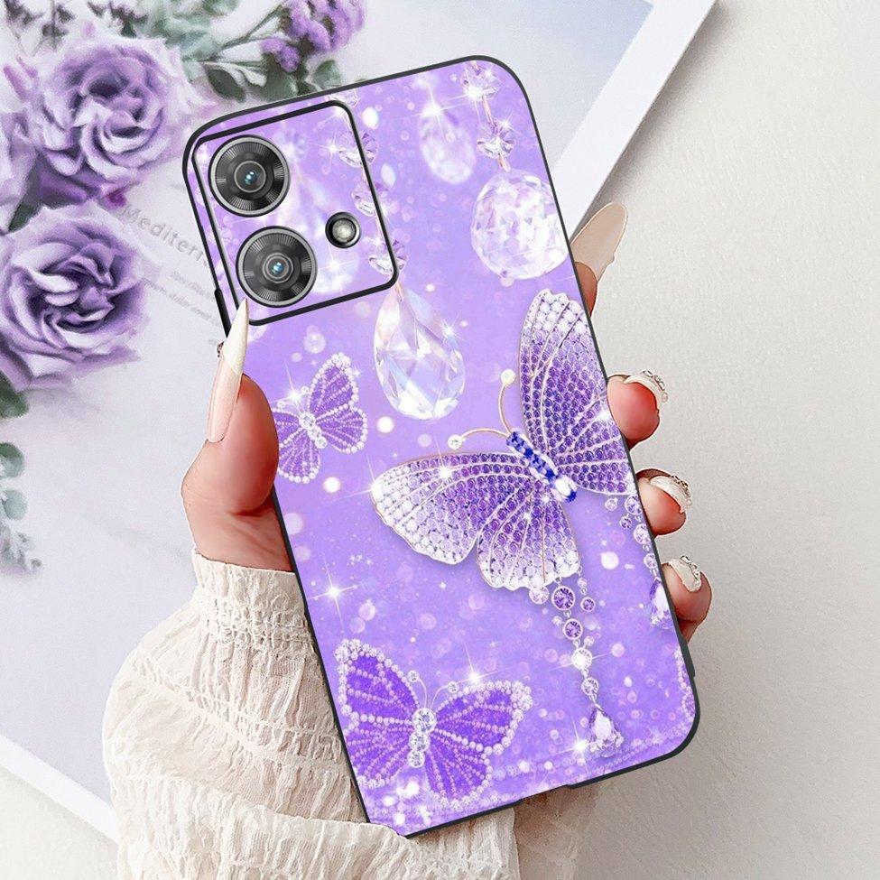 For Motorola Edge 40 Neo Case XT2307-1 Fashion Luxury Cute Cartoon Silicone Shockproof Bumper For Motorola Edge 40Neo Back Cover