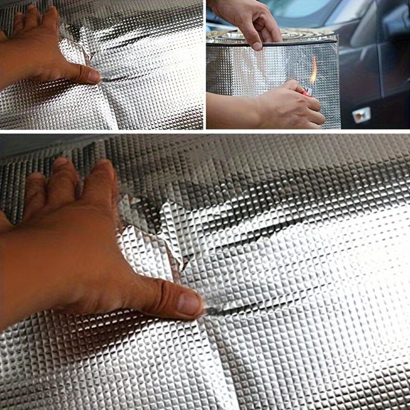 Car bonnet soundproofing mute square aluminium foil heat insulation mat van soundproofing