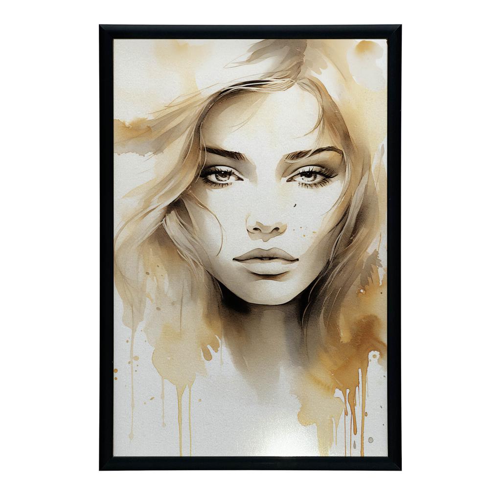 Tajemnicza Uroda Tajemnicza Uroda, 40X50 Cm, Rama Aluminiowa Złota, Papier Matowy 230 Gsm