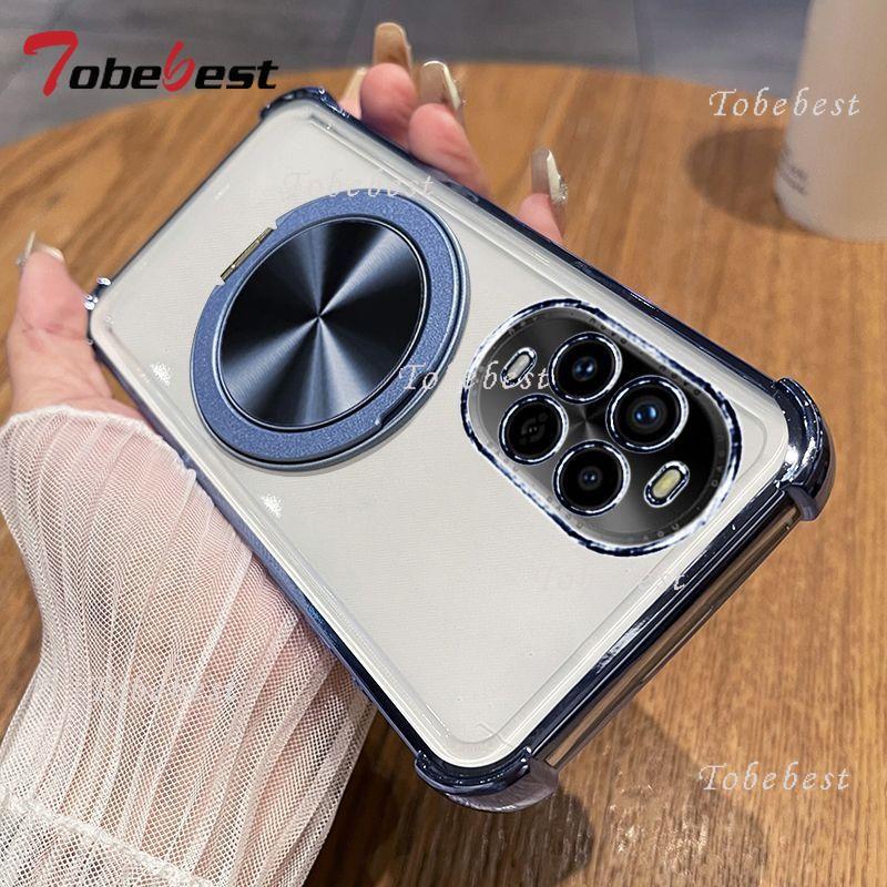 360 Degree Rotating Magnetic Bracket Phone Case For Huawei Nova 14 Ultra 13 12 11 10 9 8 7 Pro SE Shockproof Plating Cover