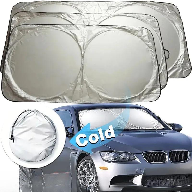 1PC Folding Car Windshield Sun Shade Cover Visor Protector Interior Anti UV Sun Windscreen Parasol Auto Automobiles Accessories
