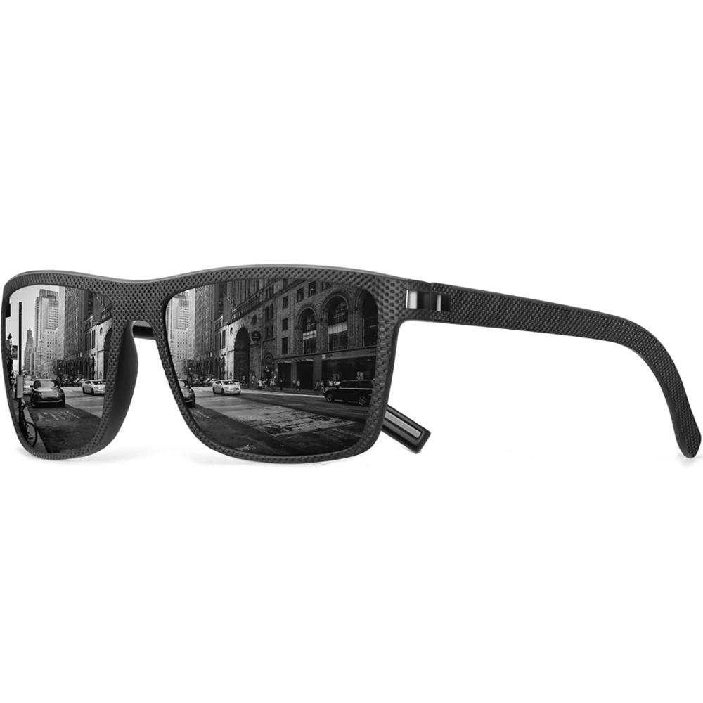 

Квадратные поляризованные солнцезащитные очки для мужчин и женщин, винтажная легкая оправа, солнцезащитные очки с защитой от УФ-лучей