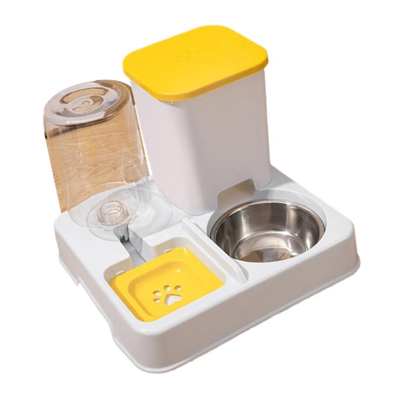 Pet Feeding Accessory Automatic Feeder and Water Bowl Large Capacity 2in1