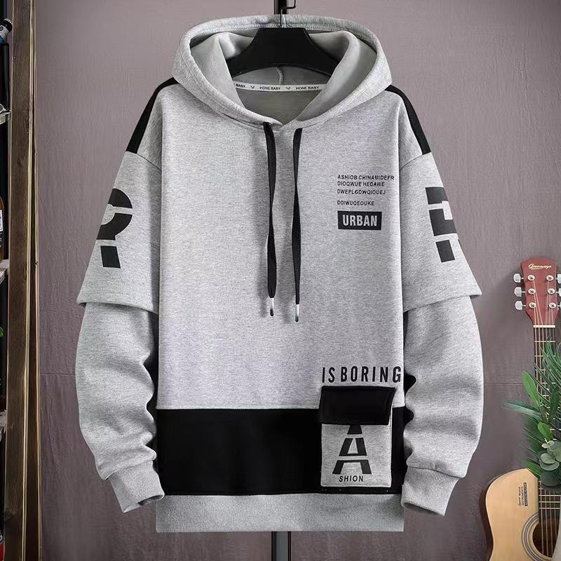 Felpa da uomo autunno inverno moda harajuku streetwear felpa casual abbigliamento uomo manica lunga felpe con cappuccio grafiche uomo