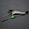 A1A2 7 Pcs Fishing Shrimp Lures Artificial Silicone Soft Shrimp Baits with Hooks Luminous Swimbait Fishing Tackle Durable