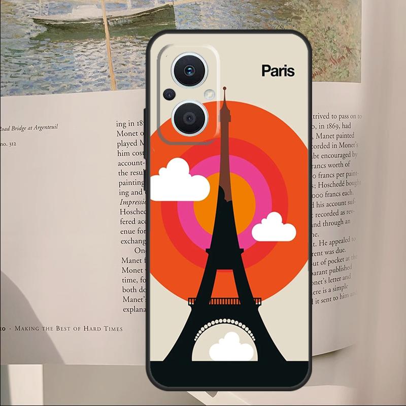 

London Roma New York Countries Art Cover For OPPO Reno 14F 13F 12F 11F 10 11 12 14 Pro 7 8 Lite OPPO Find X9 X6 X5 X8 Pro Case OPPO Reno13 F