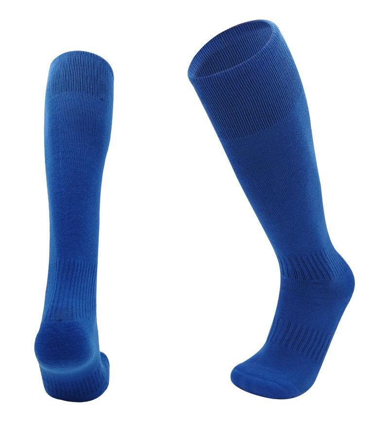 Long Tube Knee Football Socks Adult Solid Color Versatile Children'S Football Socks Towel Bottom Sweat-Absorbing Non-Slip Wear-Resistant Shock Socks