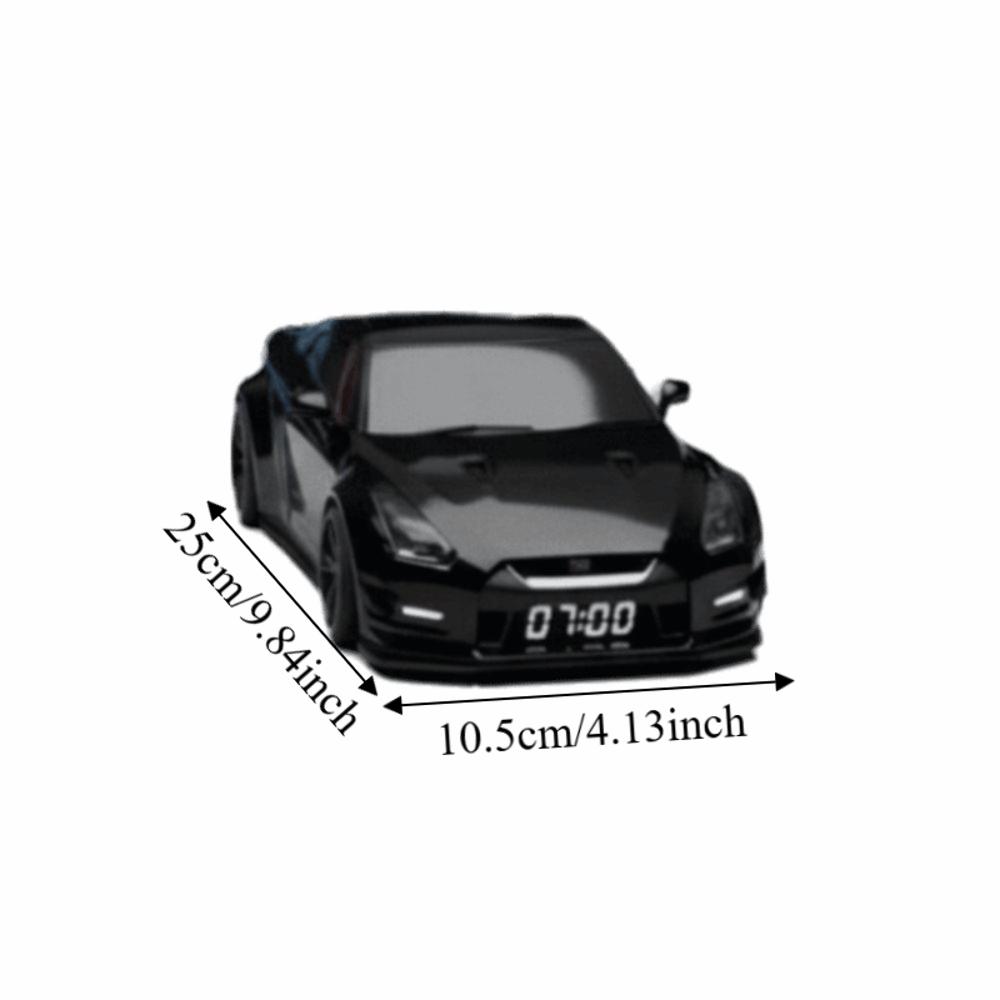 Kreatives Design Sportwagen Uhr Stilvolles Design Digitales Display Uhr Heimdekoration
