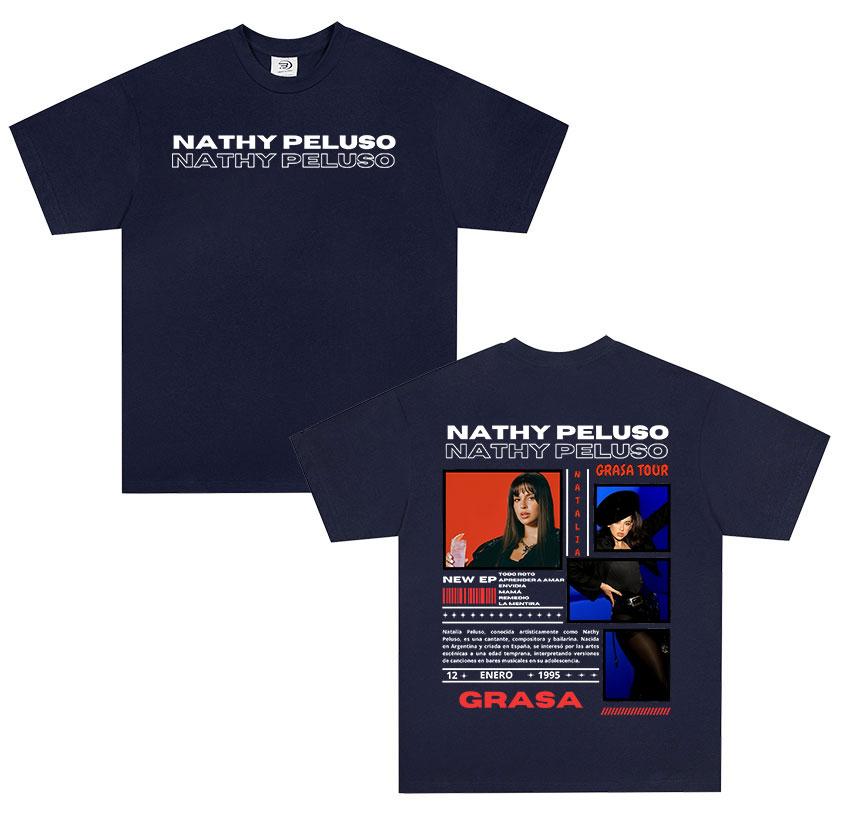 Singer Nathy Peluso Tour Album 2025 Graphic T Shirts Men Women Hip Hop Harajuku Fashion Cotton Short Sleeve T-shirt Streetwear