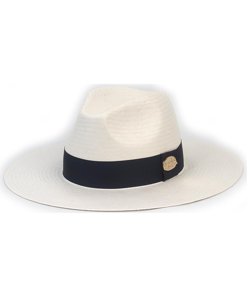 Yunibeosyeolkemiseuteuli Summer Navy Line White Long Fedora