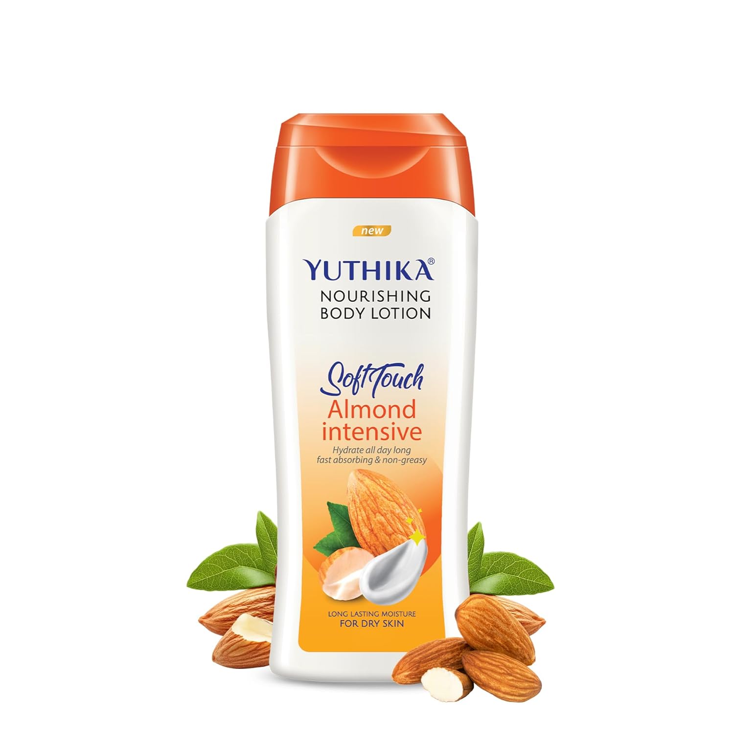 

Yuthika Naturals Almond Soft Touch Body Lotion 300ml Pack of 1 for Dry Skin Hydration & Nourishment