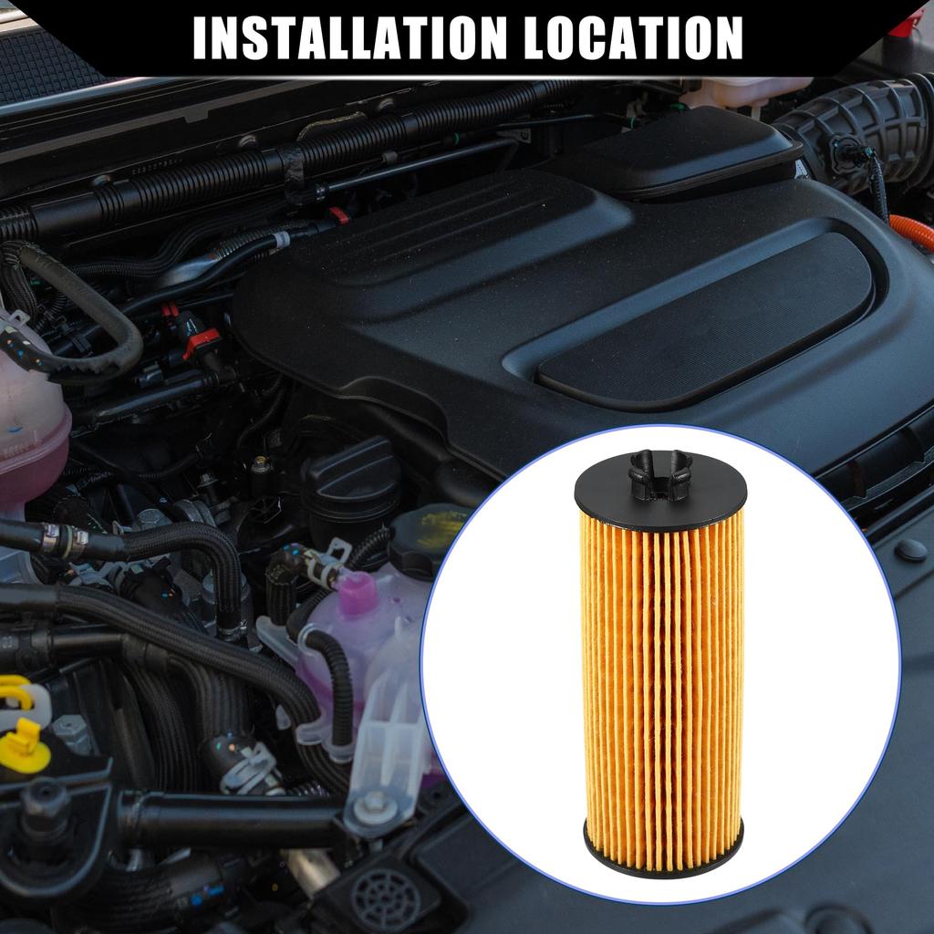 Hihaha No.68079744AB/68079744AA Filter Transmission for Jeep Chrysler Compatible with Dodge / Set of 2 Yellow