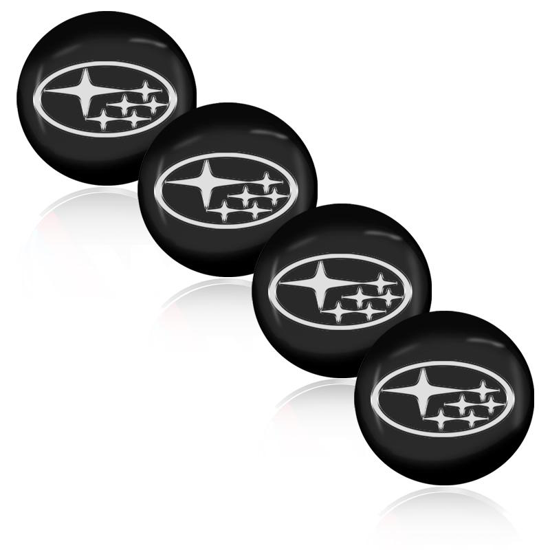 4 adet 56mm 60mm Araba Jantı Etiketi Merkez Göbek Kapağı Jant Göbeği Toz Geçirmez Kapak Amblem Subaru LEGACY Forester Outback Rally WRX WRC XV Impreza için
