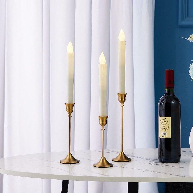 Nordischer Vintage Metall Kerzenhalter – Romantische Kerzenlicht-Dinner-Dekoration für Valentinstag und Heimdekoration