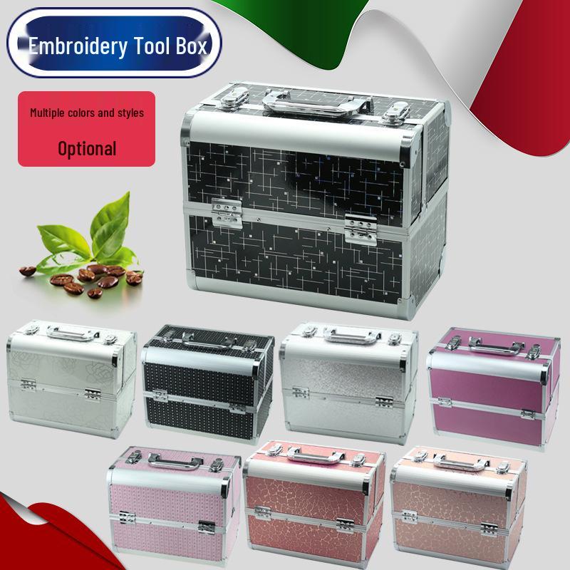 Professional Cosmetic and Manicure Tool Case: Portable Storage for Eyebrow, Eyelash, and Makeup Essentials