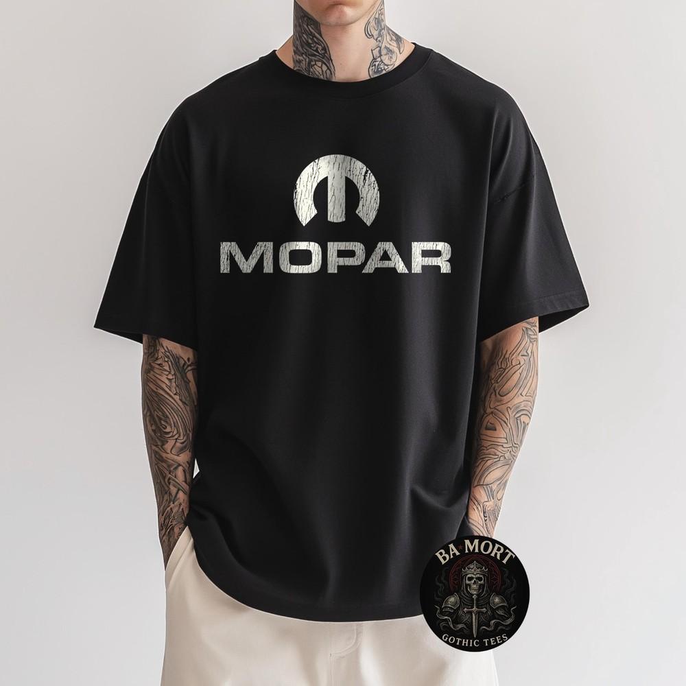 Mopar Logo Distressed Shop Worn Finish TShirt Unisex T-Shirt XXL