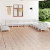 Day and Night - Day and Night Garden Furniture Set 11 Pieces Solid White Pine Wood