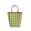 Fashion Beach Woven Colored Stripes Contrast Colors Women's Shopping Bag Spring New Underarm Tote