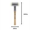 Rohmheld HALDER Shockless Recoilless Supercraft Hammer with Hickory Handle and White Nylon Shaft, 60mm Diameter, 3366.060