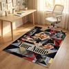 Personalized Crystal Velvet Carpet,Lady Gaga Custom Printed Name, Plush Area Rug For Home Indoor Decor