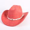 New Color Western Cowboy Hat Men's and Women's Commuting Versatile Simple Wind Wide Brim Top Hat Sun Hat