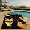 1pc Car Pattern Beach Towel | High Absorbent, Quick Dry, Soft Lightweight, Perfect for Travel, Gym and Spa,Microfiber Bath Towel