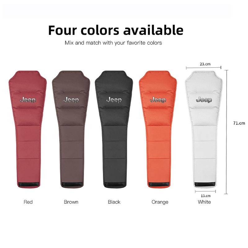 1Pcs Car Seat Headrest Protector Auto Pillow Cover For Jeep Renegade Wrangler JL JK Gladiator Grand Cherokee Patriot Rubicon XJ AKM1