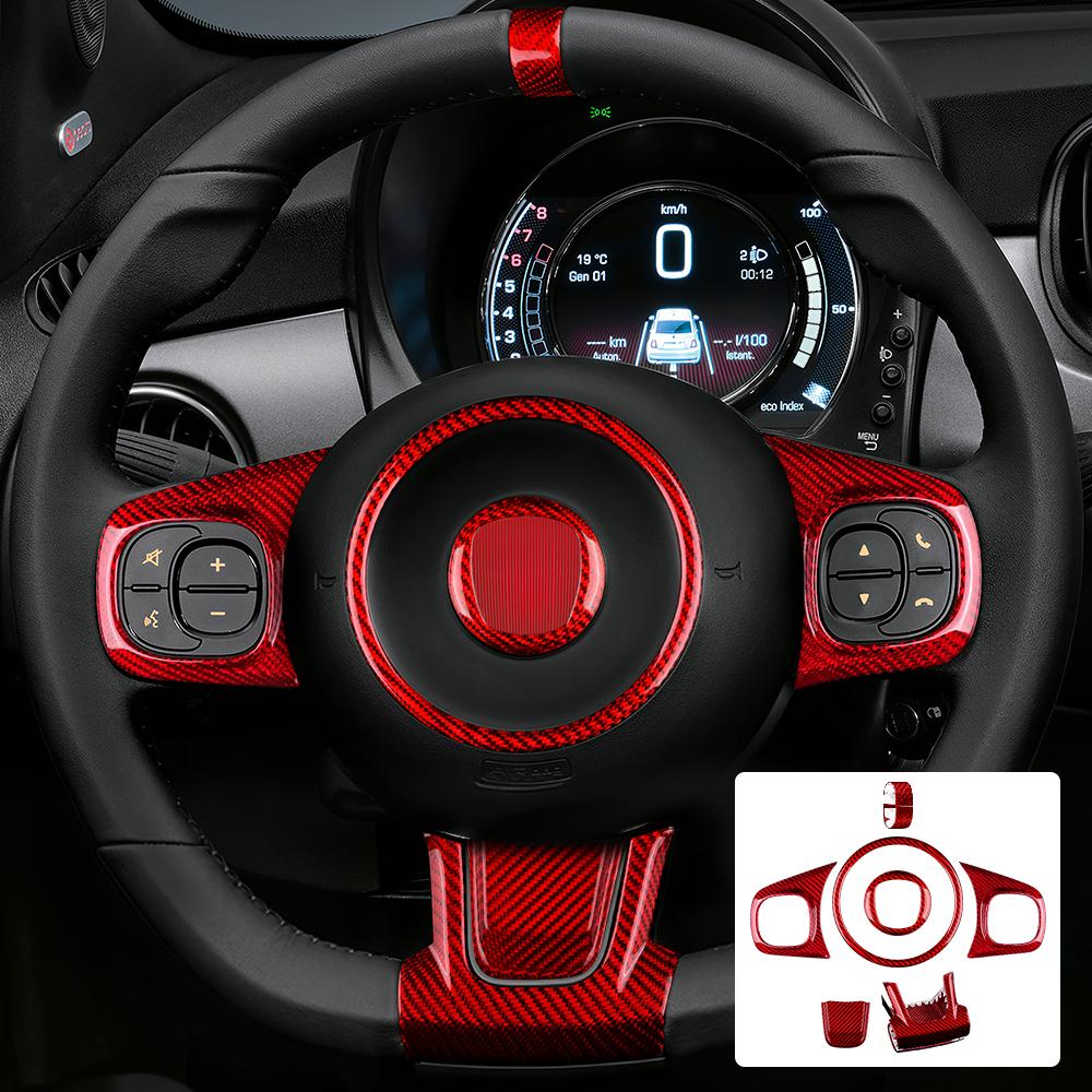 Real Hard Carbon Fiber Sticker For Fiat 500 Abarth 595 695 2008-2013 2014 2015 2016 2017 2018 2019 2020 2025 2025 2025 Car Decor