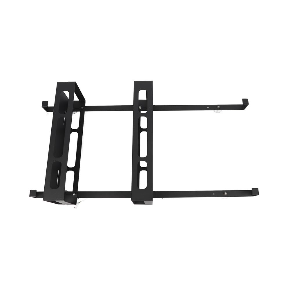 Wall Shower Shelf Large Space Metal Hanging Shower Organizer Rack with Suction Cup for Bathroom