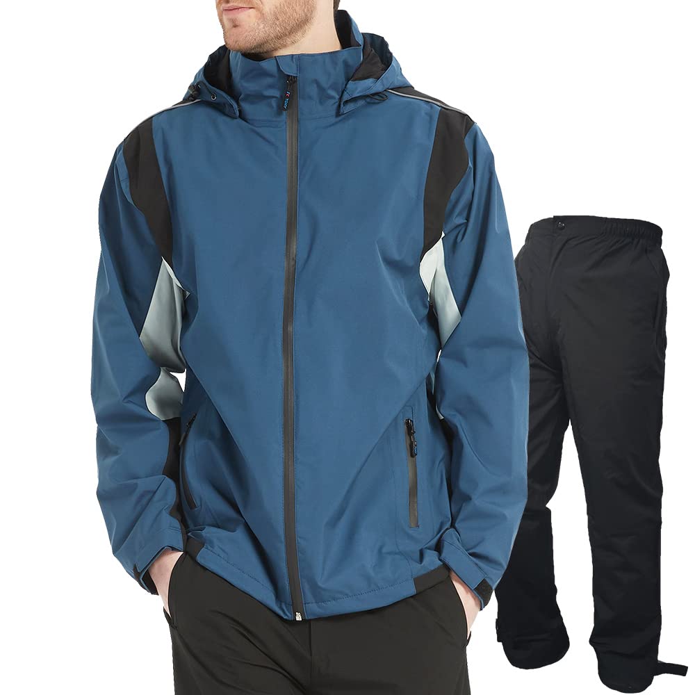 Aoki Outdoor Waterproof Rainsuit Perfect for and Mountain and Men's Set, Golf, Windbreaker, Parka. Breathable, Windproof, Lightweight.