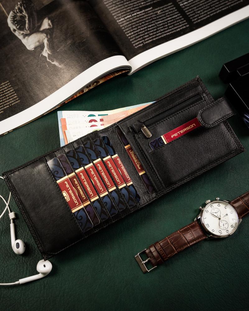 Large Leather Men's Card Wallet - Peterson