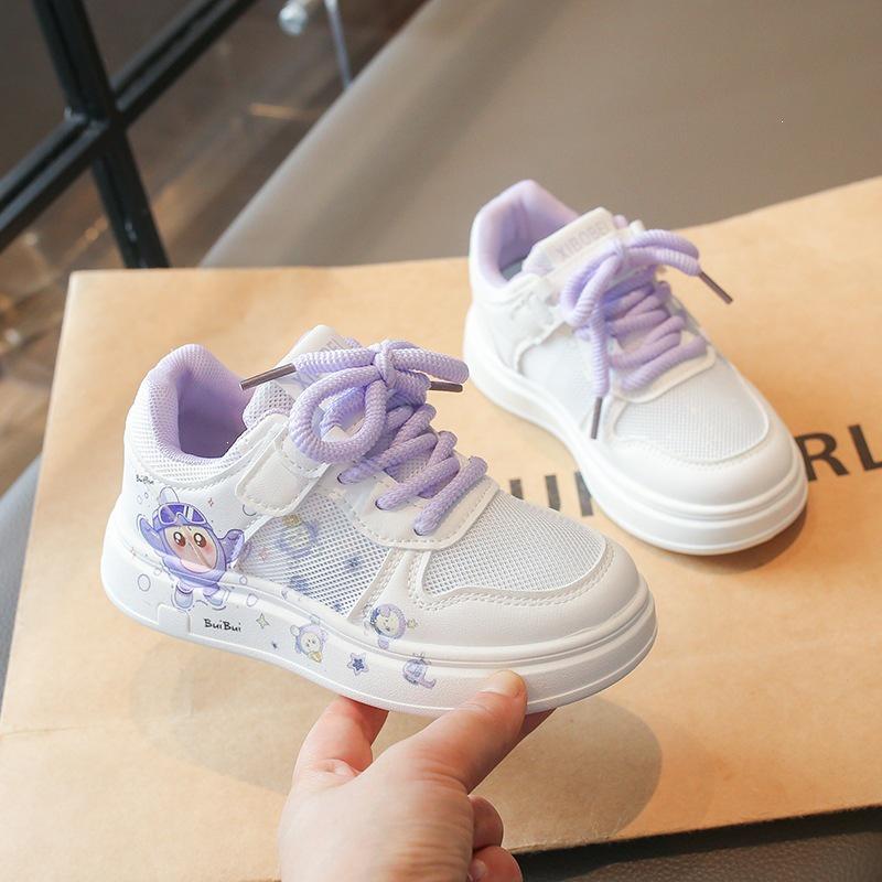 Cartoon Princess Style Girls' Soft Sole Canvas Shoes - Cute, Stylish, Casual Spring/Summer 2026