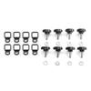 Quick Removal Fastener Thumb Screws + D Rings Anchor for Jeep Wrangler 2007-2017