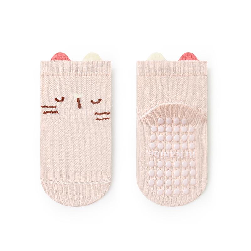 0-5Years Korean Cute Mesh Socks Summer Thin Cotton Boneless Baby Socks For Girls And Boys Children Toddler Non-slip Floor Socks