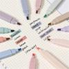 6Pcs Highlighter Pen Macaron Color Smooth Writing Soft Nib Aesthetic Cute Double Head Art Marker Pen for School