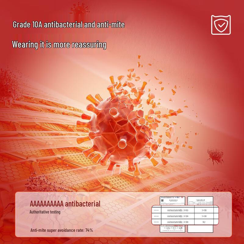 MIIOW Year of Birth Red 3-Piece Thermal Underwear Gift Set