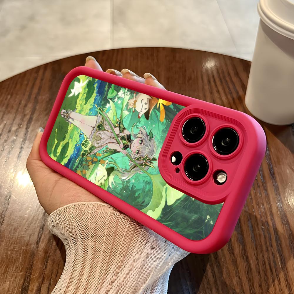 Spiel GI Nahida Dicke TPU Handyhülle für iPhone 17 16 15 14 13 12 11 Air Pro Max Plus Bunte Hülle