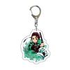 Anime Keychains Keychain Demon Slayer Kimetsu No Yaiba Acrylic Key Ring Cute Funny Cartoon for Friends