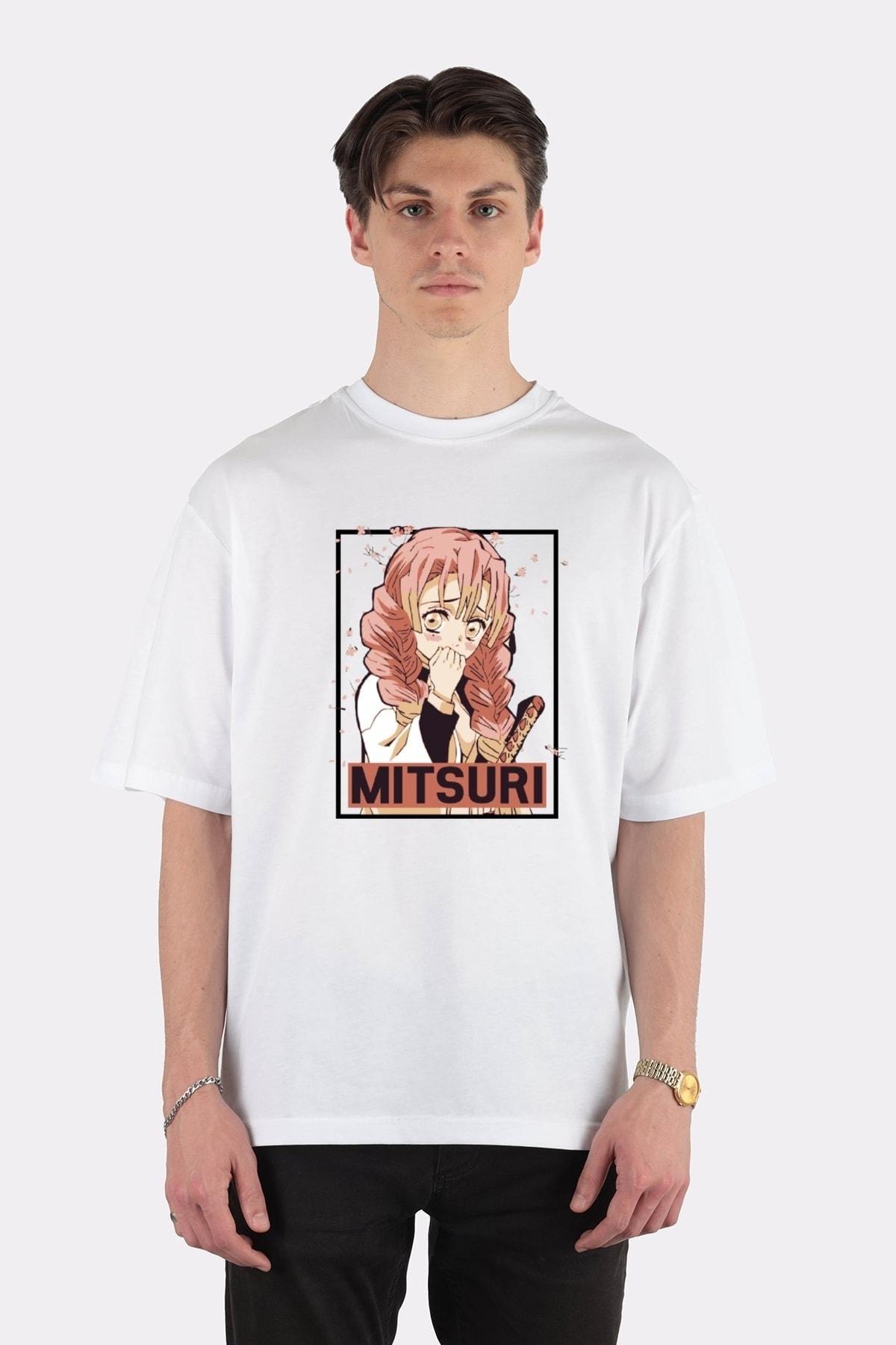 

Белая футболка унисекс большого размера The Love Pillar Of The Demon Slayers Corps Kimetsu No Yaiba