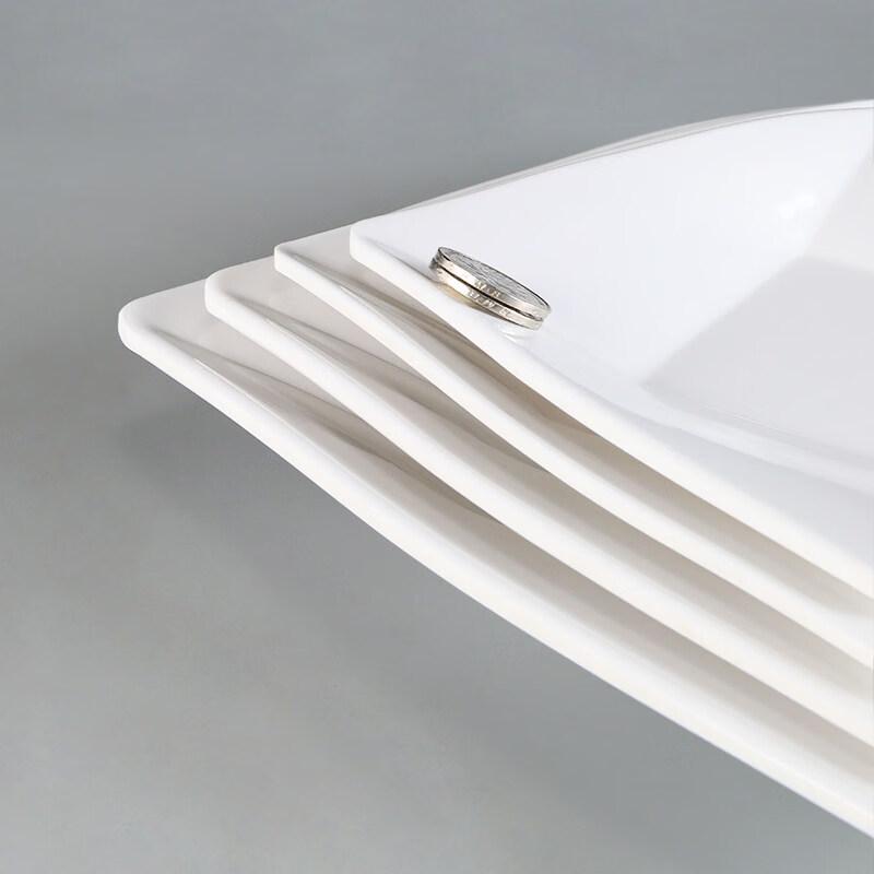 Melamine Square Deep Divided Dish - 5 Pack