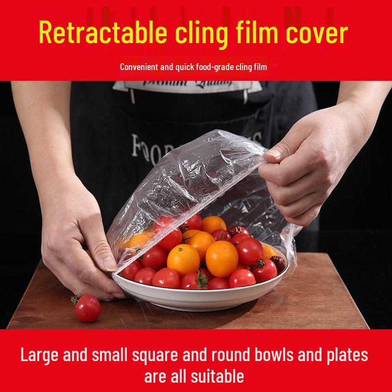 Transparenta Matkvalitets Plastfolie Skålöverdrag för Färskhållning och Rester